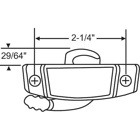 Strybuc Sash Lock Black 900-11005B